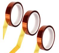 3 Rotoli Nastro Adesivo Resistente Alte Temperature 20 mm x 33 m Nastro Resistente al Calore Senza Residui Nastro Termico per Sublimazione Nastro Kapton per Circuiti Stampati Trasferimento Termico