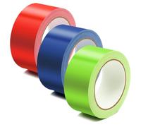 3 Rotoli Nastro Adesivo Telato, Strappabile Nastro Telato Gaffa Tape 50 mm x 10 m Duct Tape Extra Forte Resistente Impermeabile, Per Riparazioni, Fissaggio, Imballaggio, Marcatura e Sigillatura