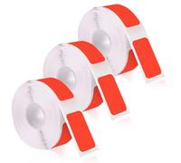 3 Rotoli Nastro per Etichette per Phomemo D30, Carta per Stampante Etichette Adesivi Impermeabile Etichette Termiche per Macchina Etichettatrice per Casa Ufficio Scuola (Rosso, 12mm x 22mm)