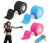 3 Rotoli Tape Kinesiologico, Kinesio Tape, Kinesio Taping, Taping Kinesiologico, Nastro Kinesiologico, Cetilar Tape, Taping, Tape Sportivo, Elastico Nastro Kinesiologico, Cerotto Kinesiologico