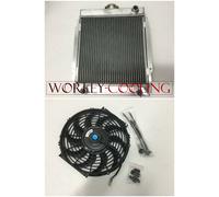 3 ROW ALLOY RADIATOR&12 Inch Cooling Fan for DATSUN 1200 B110 A12/T 1970-1976