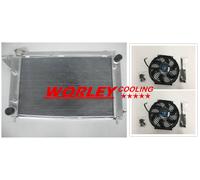 3 Row Aluminum Radiator & FAN for FORD MUSTANG GT/GTS/SVT 3.8L 5.0L MT 1994-1995