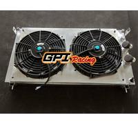 3 row aluminum radiator + shroud + fan for DeTomaso Pantera 5.8 1971-1989 manual