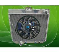 3 Rows Aluminum Radiator+FAN For 67-70 Ford Mustang V8 Auto/MT 1968 1969 1970 68