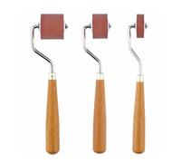 3 rulli di gomma Brayer, Brayer Brayer Brayer, rullo di inchiostro con comodo manico in legno per stampa, strumenti di stampaggio, carta da parati e album di ritagli