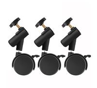 3 Ruote Girevoli Flessibili con Fori di Montaggio da 19 mm di Diametro per 5261