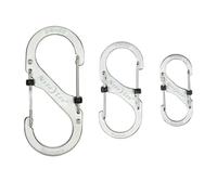 3 s-biner moschettoni di 3 dimensioni con chiusura bloccata acciaio Acciaio