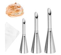 3 sacchetti da pasticceria e 10 sac à poche usa e getta, siringa per marmellata, 3 siringhe lunghe per pasticceria, per marmellate, ciambelle, pane, pasta sfoglia