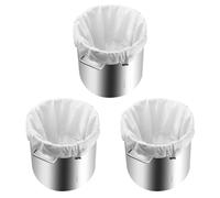 3 sacchetti filtro in poliestere per tè e caffè, succhi di frutta, a rete fine, sacchetti riutilizzabili per filtrare il vino