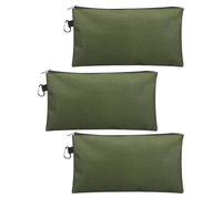 3 sacchetti per attrezzi con cerniera, multiuso, con moschettone, per articoli di cancelleria e borse per attrezzi impermeabili