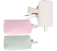 3 sacchetti per cosmetici, da donna, in poliestere, con tracolla, per cosmetici, multifunzione, per l'uso quotidiano in viaggio e viaggi d'affari, 3 pezzi., 1