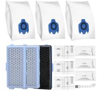 3 Sacchetto per Aspirapolvere Compatibile con Miele GN S8340 Compact C1 C2 Complete C2 C3, 3 Filtri HEPA Aspirapolvere miele, 3 Filtro di Protezione Motore e 3 Filtri per Aspirapolvere