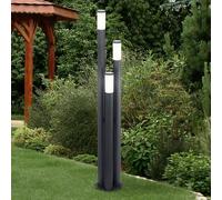 3-Säulen Supporto Lampada Veranda Giardino Esterno Faretto Luci Inox Antracite