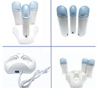 3 Scaldacera a rullo per cera Scalda ceretta Manipolo depilatore roll base