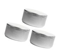 3 scatole di alluminio del suolo con coperchi contenitori di pesatura di grado di laboratorio per campionamento di campioni di campioni di campioni di campioni di campioni di laboratorio