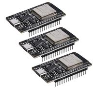 3 schede di sviluppo ESP32 NodeMCU Modulo: scheda di sviluppo ESP32 tipo C NodeMCU, ESP-WROOM-32, 2,4 GHz Dual Mode WiFi + microcontroller Bluetooth Dual Core integrato, chip CH340C