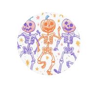 3 scheletri danzanti con teste di zucca magneti magnetici rotondi per frigorifero per cucina durevole con magnetismo duraturo