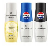 3 sciroppi concentrati Sodastream Sambuco + Pepsi + Pepsi Max Senza zucchero
