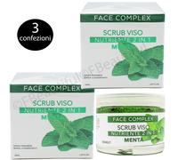 3 Scrub Viso Menta Nutriente 2in1 Viso e Labbra Face Complex 3 Confezioni
