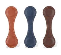 3 segnalibri magnetici in pelle vintage fatti a mano, clip per segnalibro su entrambi i lati, fibbie personalizzate in pelle, accessori da lettura senza tempo per lettori, insegnanti, donne