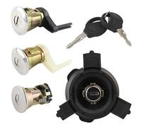 3 serrature + tappo del serbatoio compatibili per Peugeot 206 (dal 1998) con chiavi duplicate | 9170N8