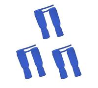 3 set 1 paio di parastinchi per arti marziali miste, protezione elastica, blu e M