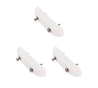 3 set 1 pezzo bianco poggiapolsi per chitarra e basso