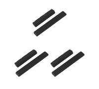 3 set 1 set di dadi a sella scanalati nero ebano per ukulele, parti di ricambio per chitarra