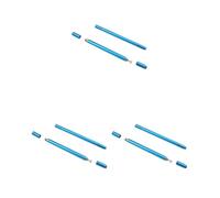 3 set 2 in 1 di precisione disco capacitivo penna stilo touch per cellulare tablet blu