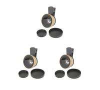 3 set 2-in-1 Obiettivo della Fotocamera del Telefono Macro/Grandangolare Clip Clip di Trasporto Oro 50x50x35mm