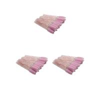 3 set 50 pezzi di pennelli per ciglia squisiti strumenti di trucco per San Valentino bacchette con setole dolci pinzette sopracciglia pennelli per sopracciglia bacchetta di cristallo/rosa
