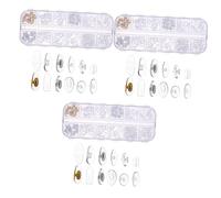 3 Set Accessori Per Viti Per Occhiali Cuscini Per Il Naso Di Facile Installazione Riparazione Occhiali Antinaso Punte Di Per Giunti Gel Di Silice Vite Montature Per Occhiali