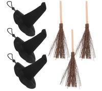 3 Set Accessori Strega Festa Decorazioni Di Compleanno Scope Delle Streghe