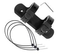 3 set Adattatore per Portaborraccia Bici con Cinghia, Base Regolabile nero | Silicone Elastico, Montaggio senza Viti, Uso su Bici e Passeggini, Formato 17,5x9x1cm