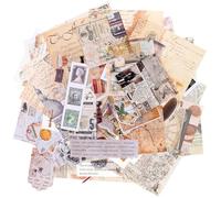 3 Set Adesivi per Agenda Vintage, da 3 per Journaling e Scrapbooking | PET e Cartoncino, Applicazione Facile e Leggera, per Confezioni Regalo, Buste e Valigie
