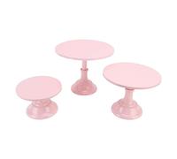 3 Set Alzate Per Torta, Set Alzate Per Torta In Metallo Decorazione Decorazione Domestica Elegante Per Il Matrimonio (Rosa)