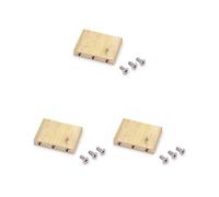 3 set Antiruggine Impermeabile Ottone Tremolo Block Ad Alta Densità Quadrato Professionale Piccolo Standard Tremolo Block Stabile Chitarra Ponte Parte