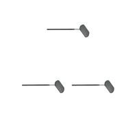 3 set Ciglia Specchio Controllo Ingrandimento Strumento di Bellezza Specchi Estensione Accessori per Check False Portatile Acciaio Inox Nero