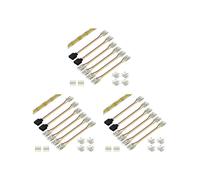 3 Set Connettori da 10 mm per CCT Tunable COB LED Strip Light Kit di Connessione per Prolunga Terminale Senza Saldatura un 3 Pin