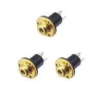 3 Set da 1/4 pollici per chitarra basso equalizzatore Jack EQ Preamp End Pin Output Input Socket Gold
