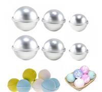 3 set da 6 pezzi di stampi riutilizzabili per bombe da bagno e sapone di forme varie 4,5x2,4 cm 3 set (6 pezzi),5,5x2,4 cm 3 set (6 pezzi),6,5x3 cm 3 set (6 pezzi),4.5/5.5/.6.5 combinazione 3 set (6 p