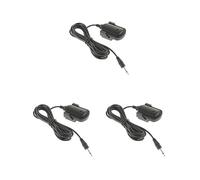 3 set di 1 pezzo 3,5 mm mono dritto microfono per auto amplificatore microfono nero