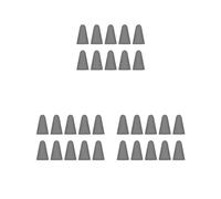 3 set di 10 tappi in silicone per pennini antiscivolo, resistenti ai graffi, rimovibili, con punta per penna, grande resistenza, per Gary
