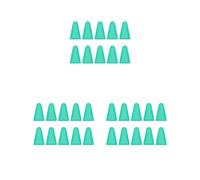 3 set di 10 tappi per pennino, antiscivolo, professionali, resistenti ai graffi, pratici e silenziosi, con punta per pennino, colore: verde menta