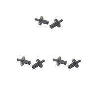 3 set di 2 viti per liuto in acciaio, per ponte acustico, viti di ricambio per strumenti musicali di pregevole fattura, per chitarra elettronica, colore nero