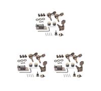 3 set di 3 corde Cigar Box Professionale Chitarra Ponte Tuning Pioli con Manopole Antiruggine Stile Vintage Tuners Machine Head Strap Lock Set