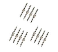 3 set di 4 connettori dritti per pedale per effetti chitarra da 6,35 mm