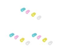 3 set di 4 protezioni per dita in silicone per chitarra, basso, banjo, accessori - L