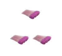 3 set di 50 pennelli per ciglia squisiti per San Valentino con setole dolci applicatori pinzette sopracciglia pennelli rosa rosso/viola-rosso