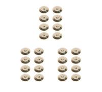 3 set di 8 cuscinetti universali per altoparlanti, per amplificatori HiFi, lettore CD, DVD, dorati, diametro 25 mm